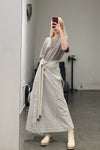 BORIS BIDJAN SABERI Apron WORKER1 F1603D Light Grey